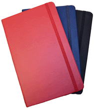 red, navy, black hardcover journal writing books