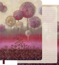 Purple Alliums Notebooks Journals Stationary